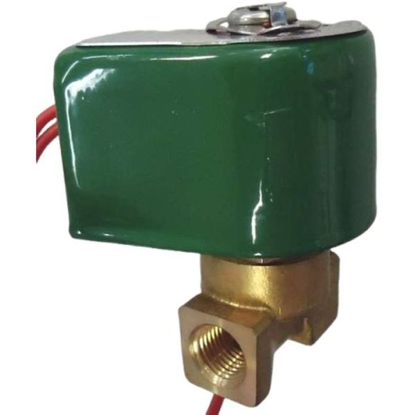 2/2 vias, conexão rosca 1/4NPT, fluidos ar / gás inerte / água / óleo, corpo latão, vedações NBR
