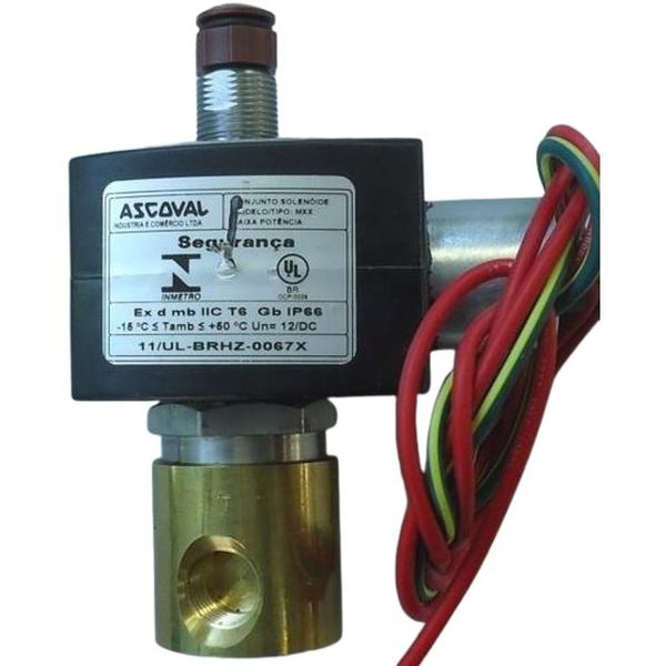 Série 314, conexão 1/4npt,  ação direta, atuação solenóide, tensão 24VDC, à prova de explosão (EF), meios ar / gás inerte, material bronze, vedações NBR
