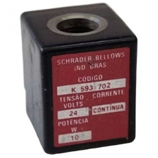 Bobina pneumática K593702 24V 10W - SCHRADER usada