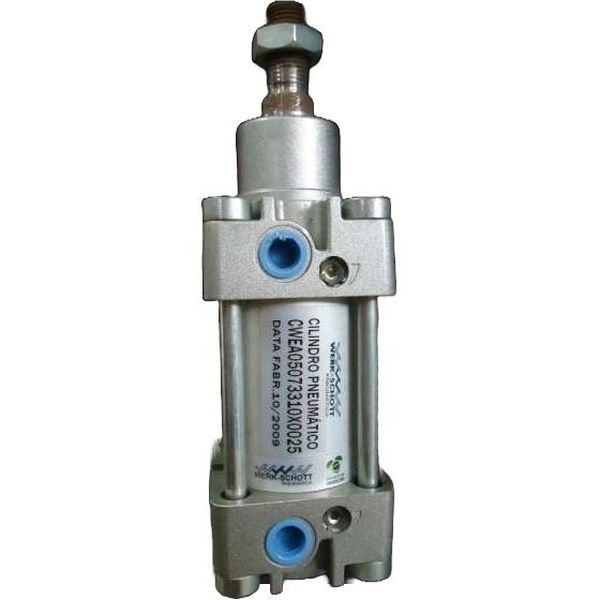 Série CWE, cilindro tirantado, diâmetro 50, curso 25mm, dupla ação, amortecimento