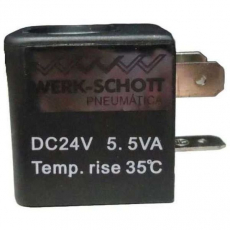 Bobina pneumática DC24V 5.5VA - WERK SCHOTT
