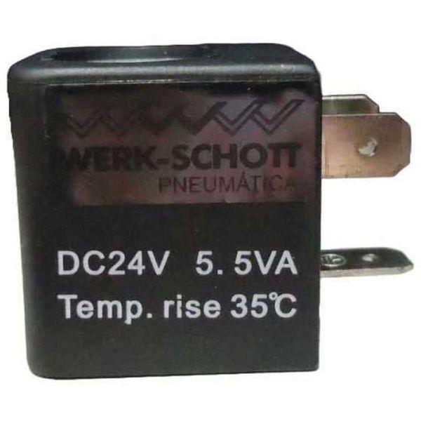 tensão voltagem 24VDC, potência 5.5VA, tipo plug-ing, 3 pinos