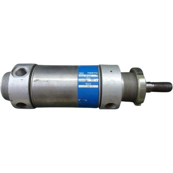 diâmetro 63mm, curso 25mm, amortecimento elástico nas posições finais