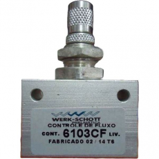 Regulador de fluxo 6103CF 1/4X1/4 - WERK SCHOTT