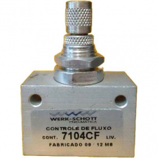 Regulador de fluxo 7104CF 3/8X3/8 - WERK SCHOTT