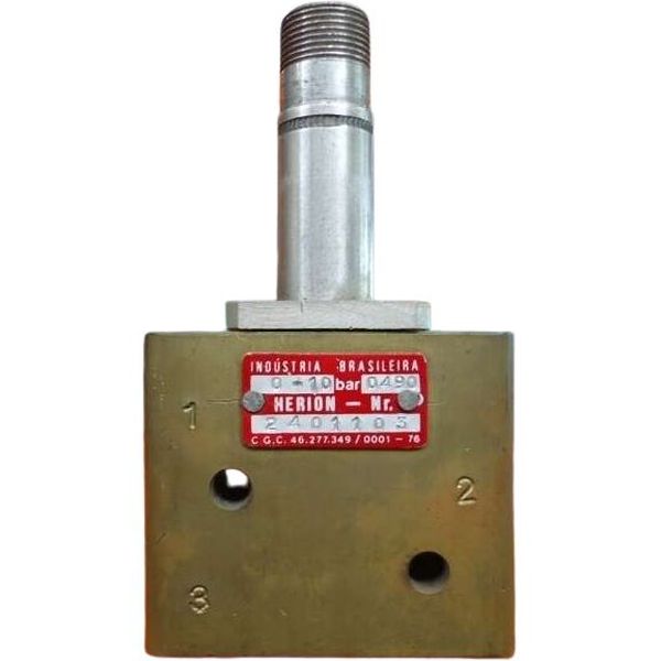 válvula poppet, atuada diretamente por solenóide, retorno por mola, meio ar comprimido, tamanho da porta G1/4, operação 3/2, vazão 340 l/min, corpo latão