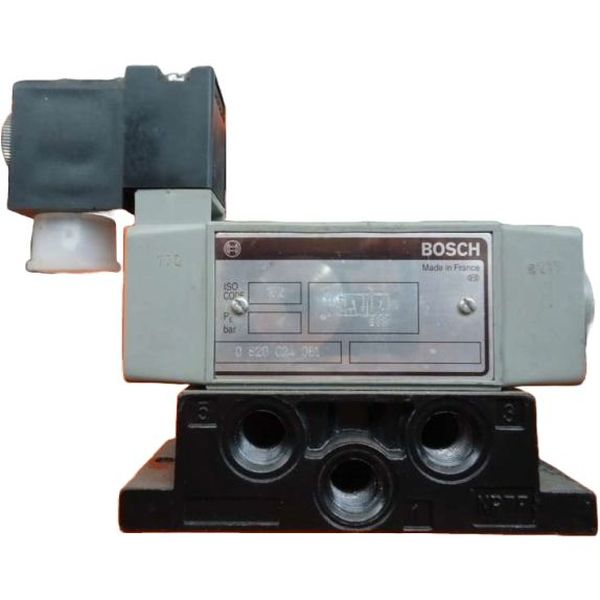 5/2 vias, ISO, tamanho 1, acionamento elétrico, montagem sobre placa, pressão nominal 10bar, vazão 1060l/min, corpo de plástico, vedações Pernuban
