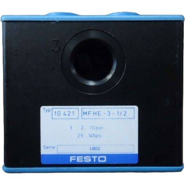3/2 vias, monoestável, conexão rosca 1/2, acionamento eletropneumático / retorno mola