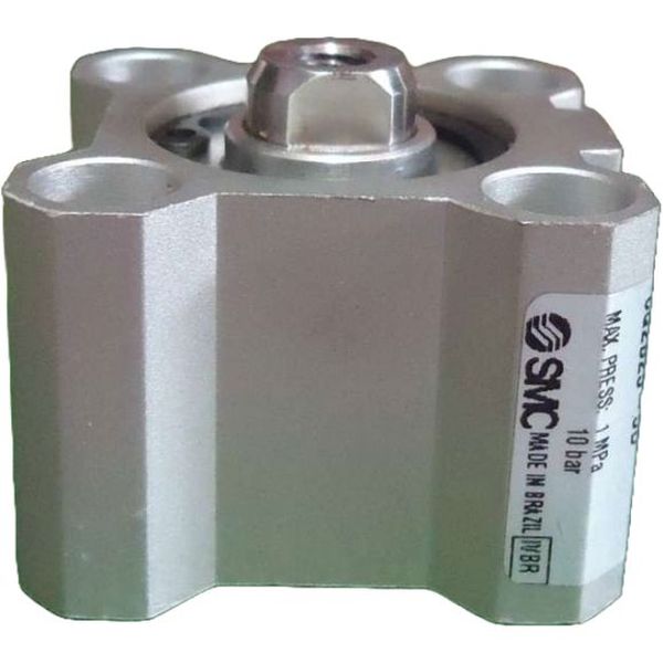 cilindro compacto, diâmetro 25mm, curso 5mm, dupla ação, haste simples, fluido ar comprimido