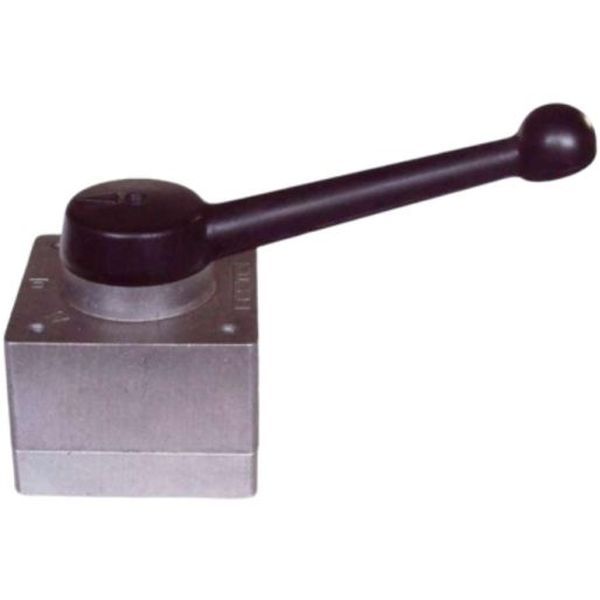 4/3 vias, conexão G1/2, acionamento manual, meio ar comprimido filtrado, corpo alumínio e plástico, gaxetas borracha nitrílica