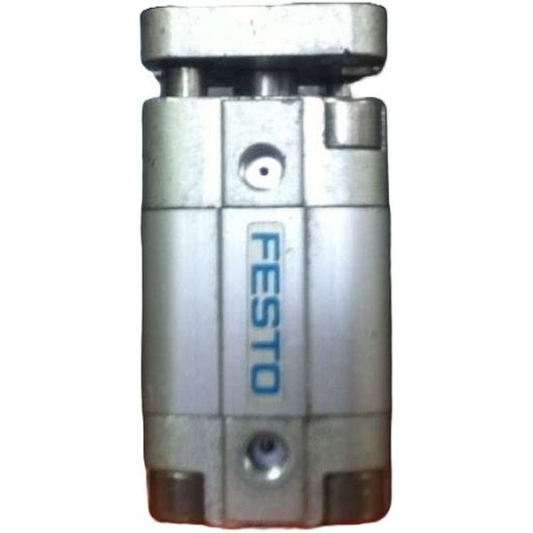 cilindro compacto, antigiro com elemento de fixação, diâmetro 16mm, curso 10mm, anéis/placas de amortecimento elástico nas posições finais de curso, detecção de posição