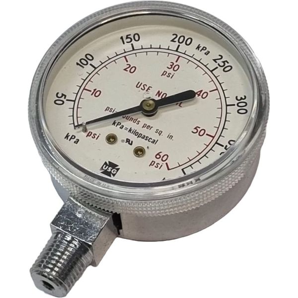 saída por baixo, conexão rosca 1/4, diâmetro 63mm, fluido ar comprimido