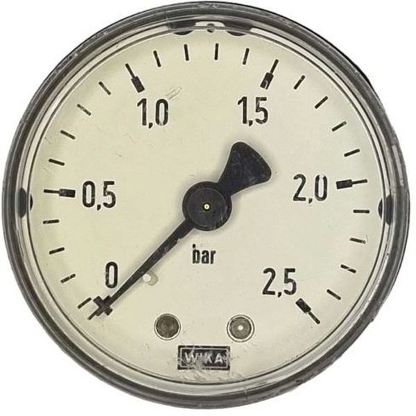 saída por trás, conexão rosca 1/8, diâmetro 50mm, visor de plástico, caixa de plástico, fluido ar comprimido