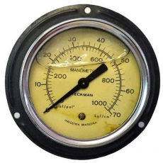 Man&ocirc;metro 1000lbf/pol2 70Kgf/cm2 - TECKMAN usado