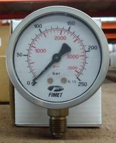 Man&ocirc;metro 3500psi 250bar - FIMET usado
