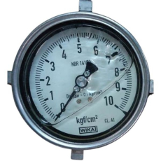 Man&ocirc;metro 10Kgf/cm2 com glicerina - WIKA