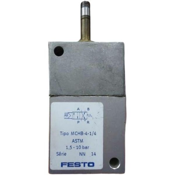 4/2 vias, conexão G1/4, simples solenóide, pressão máxima 10bar