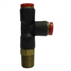 Conexão em T rosca lateral M5X4mm