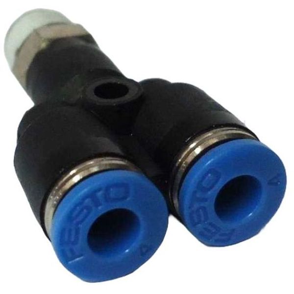 união rápida com entrada em Y, conexão em Y, conector pneumático, conector instantâneo, conexão push-pull, conexão para ar comprimido, conexão tipo Y
