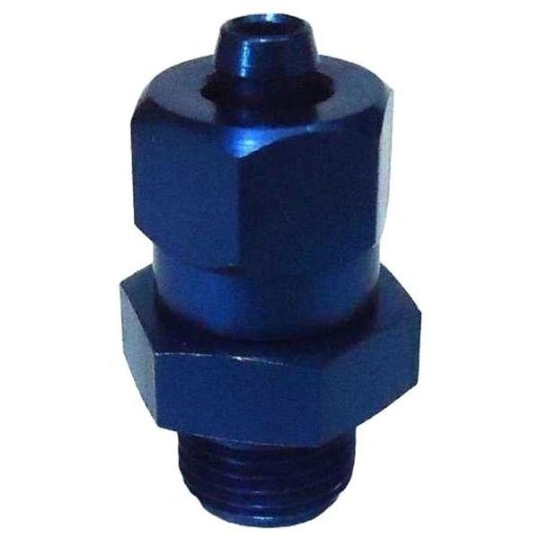 1 conexão rosca macho G1/8, 1 conexão para tubo flexível com diâmetro externo de 6mm, formato reto, pressão operacional -0,95...10bar, meio de operação ar comprimido, material corpo alumínio, anel de vedação PU