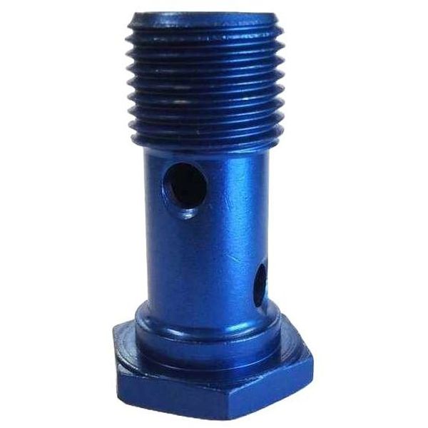 em alumínio anodizado azul