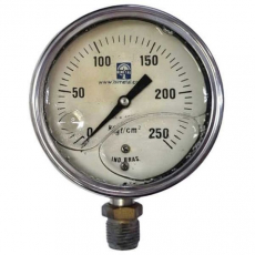 Man&ocirc;metro 250kgf/cm2 com glicerina - BIMETAL seminovo