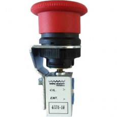 Válvula de botão vermelho 433114 - WERK SCHOTT