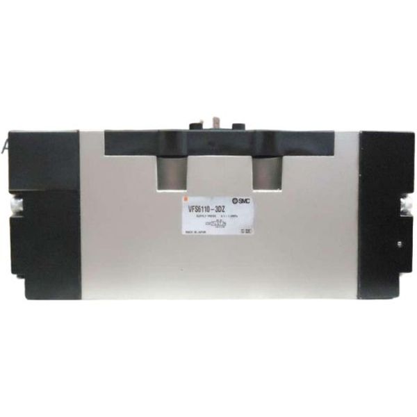 Série VFS6000, 5/2 vias, simples solenóide, 110 a 120V 50/60Hz, fluido ar comprimido / gás inerte, ligação elétrica com conector DIN, com LED indicador e supressor de picos de tensão