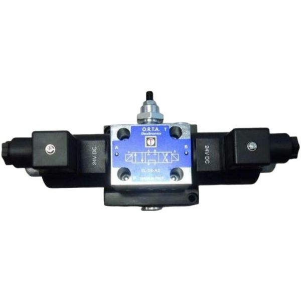 4/3 vias, duplo solenóide, voltagem 24VDC, fabricação Itália