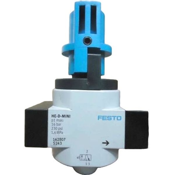 conexão G1/4, vazão 1500l/min, acionamento manual, pressão 0-16bar, corpo alumínio, vedações NBR