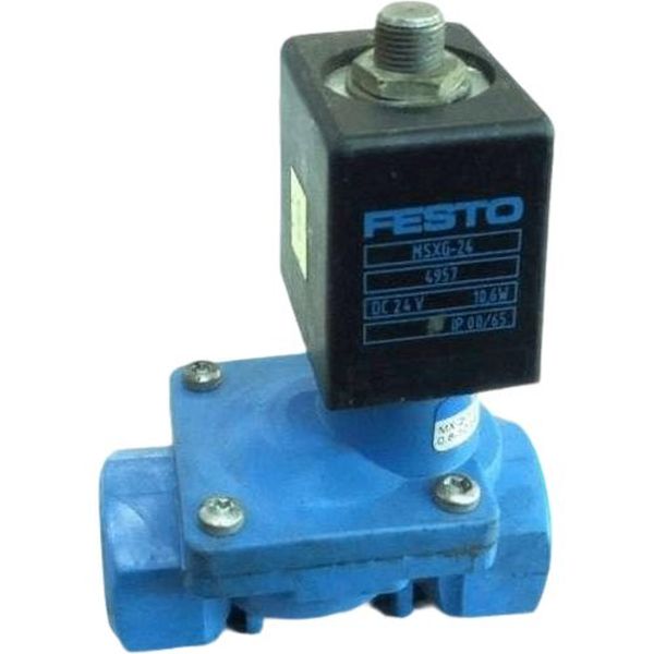 válvula de 2 vias, conexão rosca 1/4, material plástico, bobina MSXG-24 4957 24VDC 10,6W IP 00/65