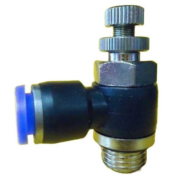 conexão de 1/4, pressão de 10bar, diâmetro de 8 mm, meio de trabalho ar comprimido