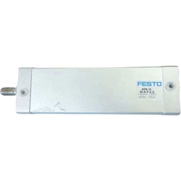 cilindro compacto, dupla ação, ISO21287, diâmetro 25mm, curso 90mm, rosca externa,  anéis/placas de amortecimento elásticos nas posições finaisl, detecção de posição, haste quadrada