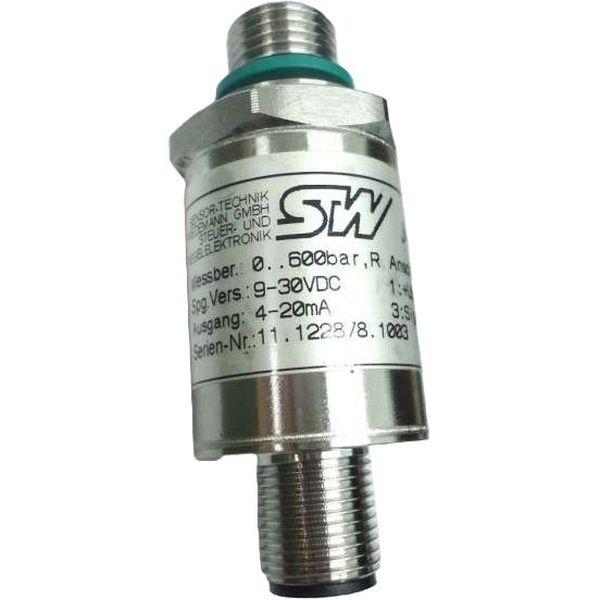 até 3000bar (aplicações altas pressões), saída 4-20mA, temperatura até 125oC, conector DIN 43650 (opcional), IP67, corpo aço inoxidável