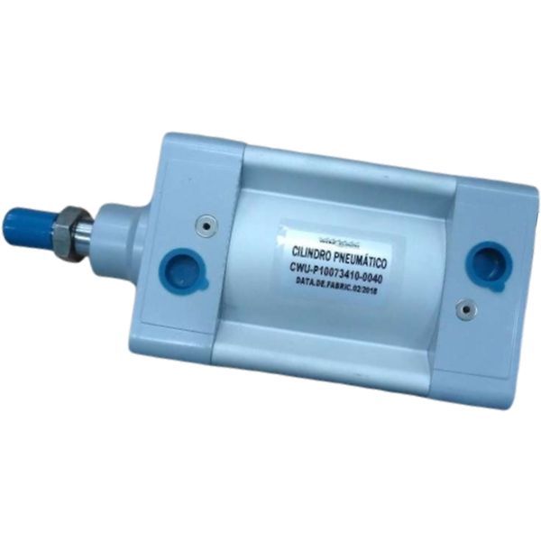 diâmetro 100mm, curso 40mm, dupla ação com amortecimento ajustável, sem canal para sensor