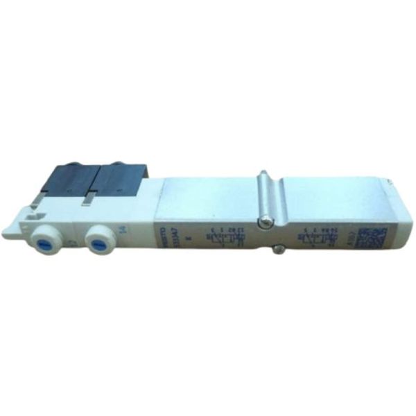 2X3/2 vias, acionamento elétrico / retorno mola, tamanho 10mm, vazão 230 l/min (K), pressão máxima 8bar, meio ar comprimido, corpo alumínio, vedações NBR