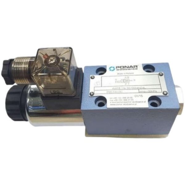 atuação elétrica, 4 conexões úteis, tamanho 6, centro HA, 24V, com emergência manual, fluido óleo mineral