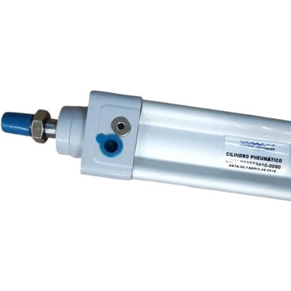 diâmetro 32mm, curso 90mm, dupla ação com amortecimento ajustável, sem canal para sensor
