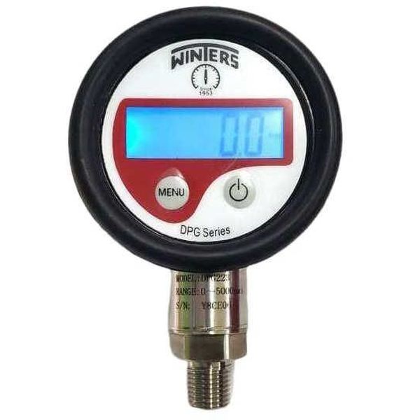 saída por baixo, conexão 1/4NPT, mostrador 63mm, display 4 dígitos, caixa ABS