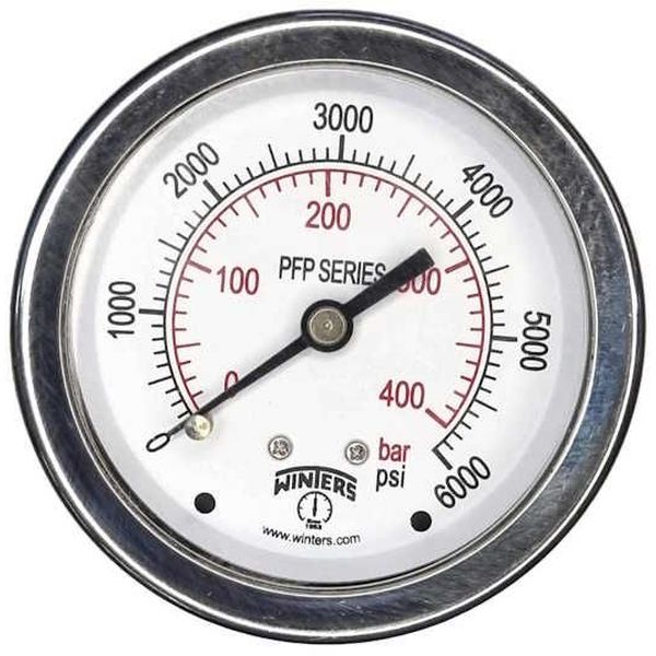saída por trás, conexão 1/4NPT, com StabiliZR , mostrador 63mm, total inoxidável