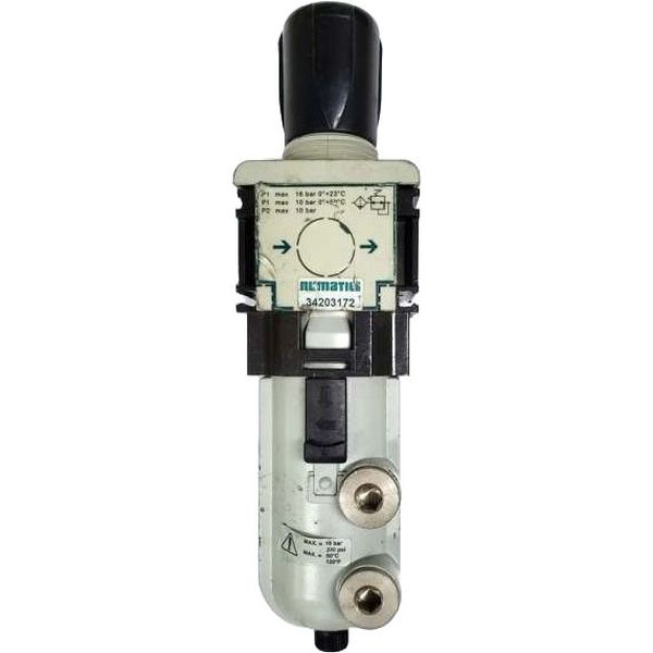 Série 342, conexão rosca G1/2, dreno semi-automático, copo com proteção, capacidade do copo 114cm3, fluido ar comprimido