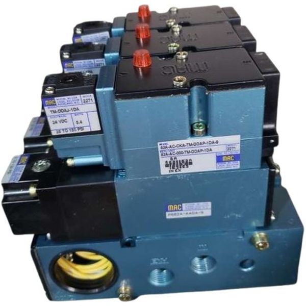 Série 82, 4 vias, conexão rosca 3/8nptf, atuação solenóide / retorno piloto, Cv (máx) 1.3, meio ar comprimido / vácuo / gases inertes. Válvula piloto TM-DDAP-1DA
