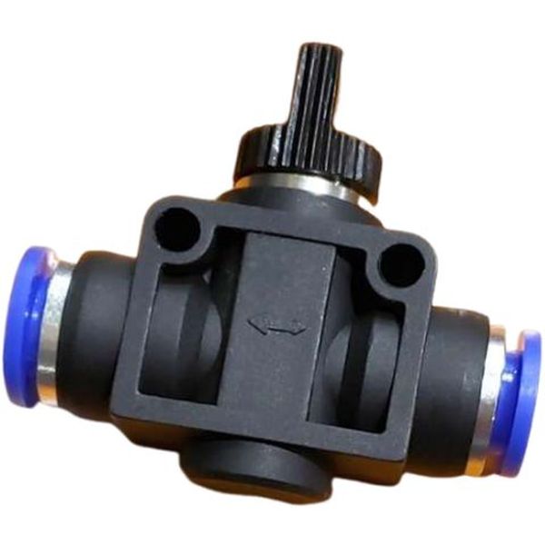para tubos de 10mm, acionamento manual, conexão instantânea, anel de desengate azul