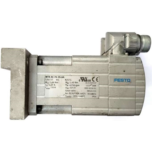 modelo descontinuado pelo fabricante, para aplicações de posicionamento, torque alto, dinâmica alta, sensor de temperatura PTC,  temperatura ambiente -40-40oC