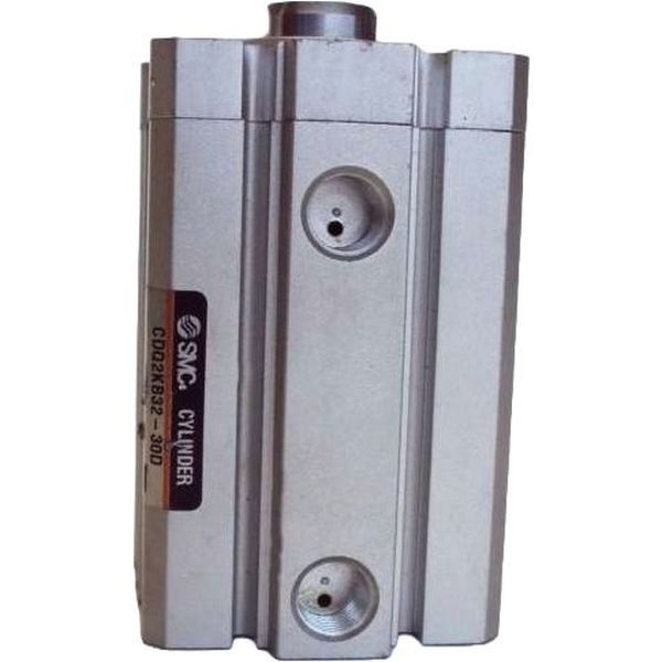 cilindro compacto, dupla ação, haste simples, haste antigiro, com êmbolo magnético, diâmetro 32mm, curso 30mm, fluido ar