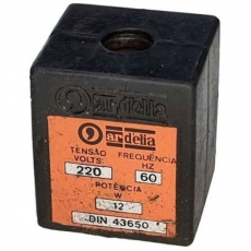 Bobina pneumática 220V 60HZ 12W DIN 43650 - ARDELIA usada