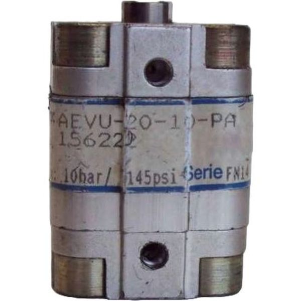 cilindro compacto, diâmetro 20mm, curso 10mm, amortecimento elástico nas posições finais, detecção de posição