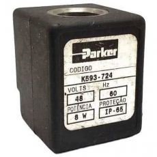 Bobina pneumática K593724 48/60 8W - PARKER usada