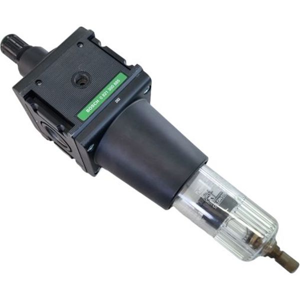 Série NL6-FRE, conexão rosca 1 polegada, copo transparente, pode ser montado em blocos, pressão de trabalho 1,5...16bar, meio ar comprimido / gases neutros