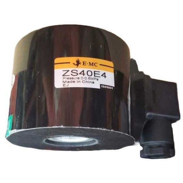 para válvula ZS40, redonda, com plugue sem led, encapsulada, tensão 24VDC, 100% ED, grau de proteção IP65